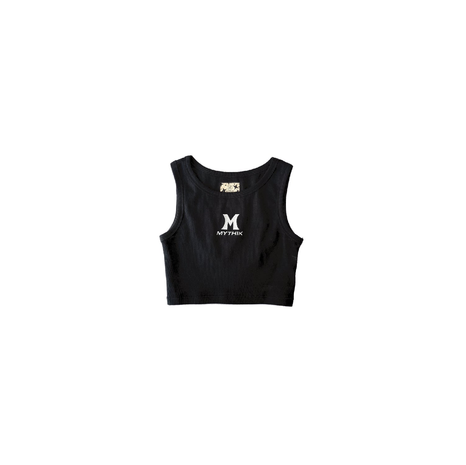 Cropped Premium Black Tank